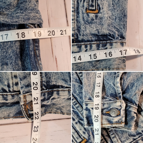 Levi's Type 3 Acid Stone Washed Vintage 90's Denim Jean Jacket Men's Size L - Picture 15 of 15